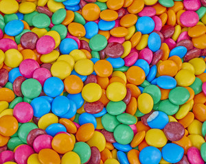 Fototapeta na wymiar variety of colorful candies, sweet background