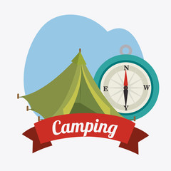 Obraz premium Camping, travel and vacations