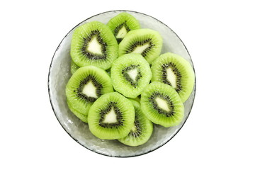 Fototapeta na wymiar Green kiwi fruit