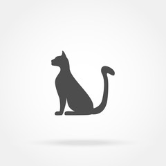 silhouette of a cat icon
