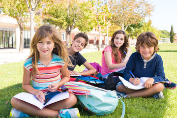 Little students at School Campus