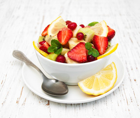 Salad with fresh fruits