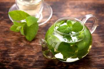 Mint herbal tea