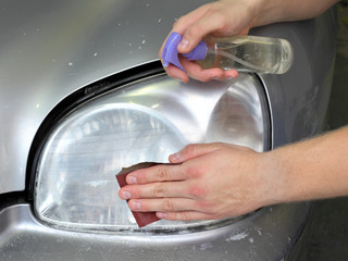 Car light repairing, fixing