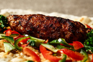 Shish kofte kebab