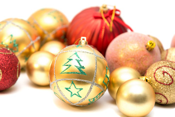 Different Christmas balls