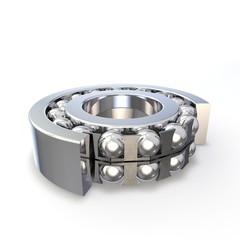 Ball bearing in the cut form