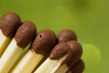 Unusual macro background. Matches in the super macro scale