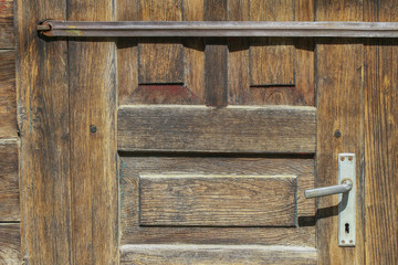 The part of old wooden house