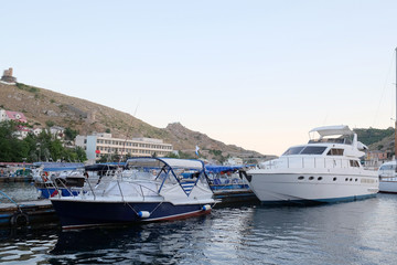 Fototapeta premium The image of a passenger boat