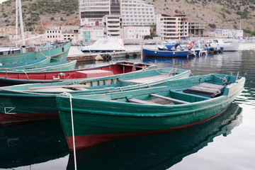 Fototapeta na wymiar The image of a passenger boat