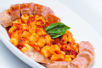 gnocchi with fresh Italian pork sausage