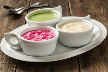 Various hot spices cooked of horseradish