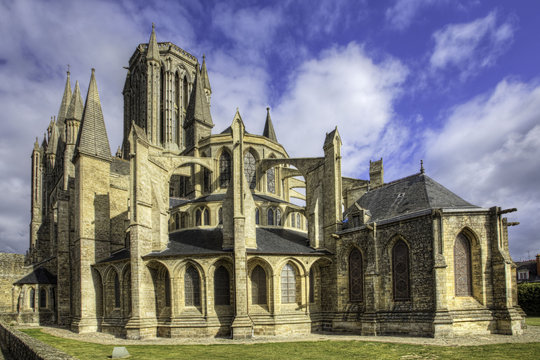 The wonderful cathedral at Coutance in France