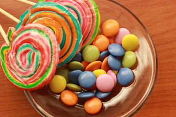 renkli şekerlemeler