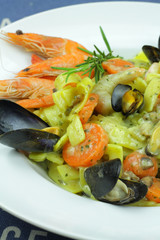 tagliatelles aux fruits de mer 24092015