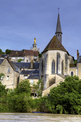 Fototapeta na wymiar The town of Argenton in France