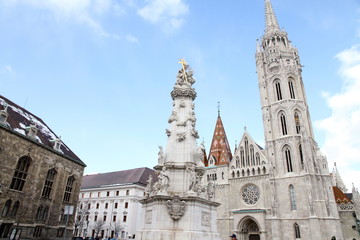 Fototapeta na wymiar Matthias Church at Buda Castle in Budapest, Hungary