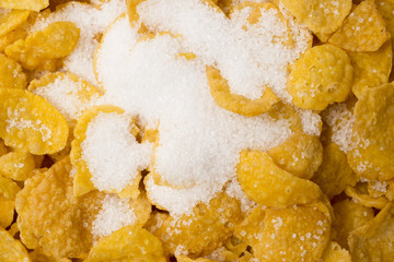 Cornflakes with added sugar