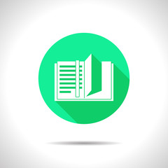 Vector notebook icon. Epsflat0 