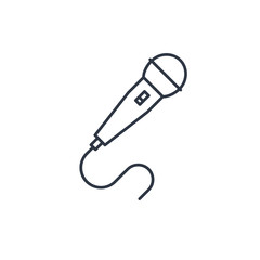 Microphone outline icon