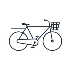 City Bicycle outline icon