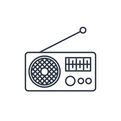 Radio outline icon