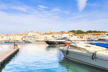 View of Saint-Tropez, south of France