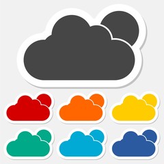 Weather sticker set