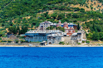 Fototapeta na wymiar Xenofontos Monastery, Mount Athos