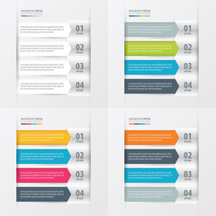 Modern infographics banner Set