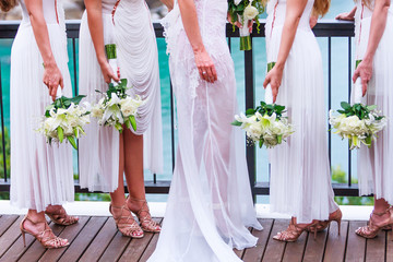 Bride with Bridesmaids