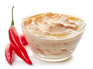 cream cheese with chili and tomato