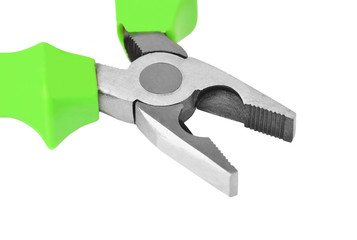 New contemporary pliers, isolated on white background