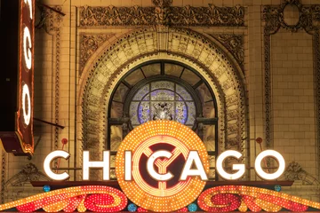 Wall murals Chicago The iconic marquee often appears in films and television