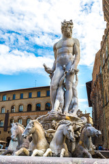 The Fountain of Neptune in Florence