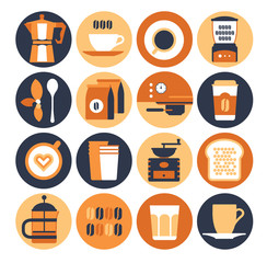 Coffeeshop icon set