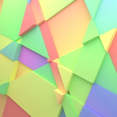 Geometric color abstract polygons