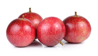 Passion fruit isolated on white background