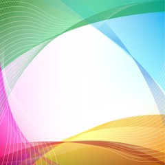 Abstract colorful wave background