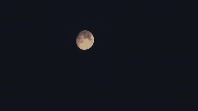 Full moon at night. 4k