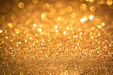 gold bokeh background