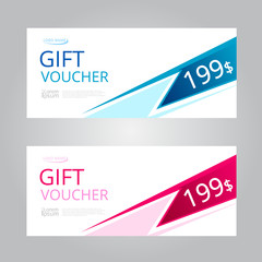 Vector design for Gift Voucher, Coupon