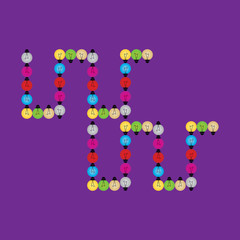 creative lights bulb row vector illustration 