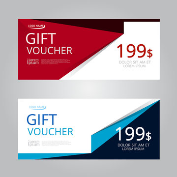 Vector design for Gift Voucher, Coupon