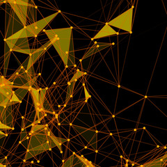 Fototapeta premium Abstract background with dotted grid