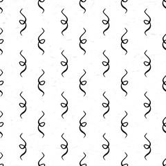 Seamless pattern with calligraphic vignettes