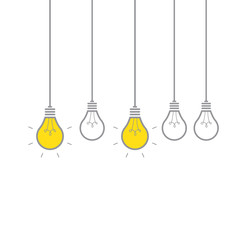 Naklejka premium element bulb creative