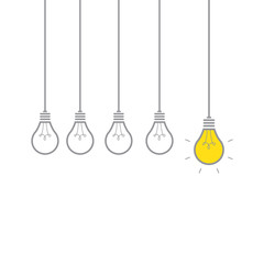 Naklejka premium element bulb creative