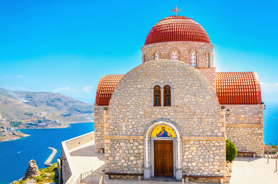 The Monastery of Agios Savvas in Kalymnos, Greece
